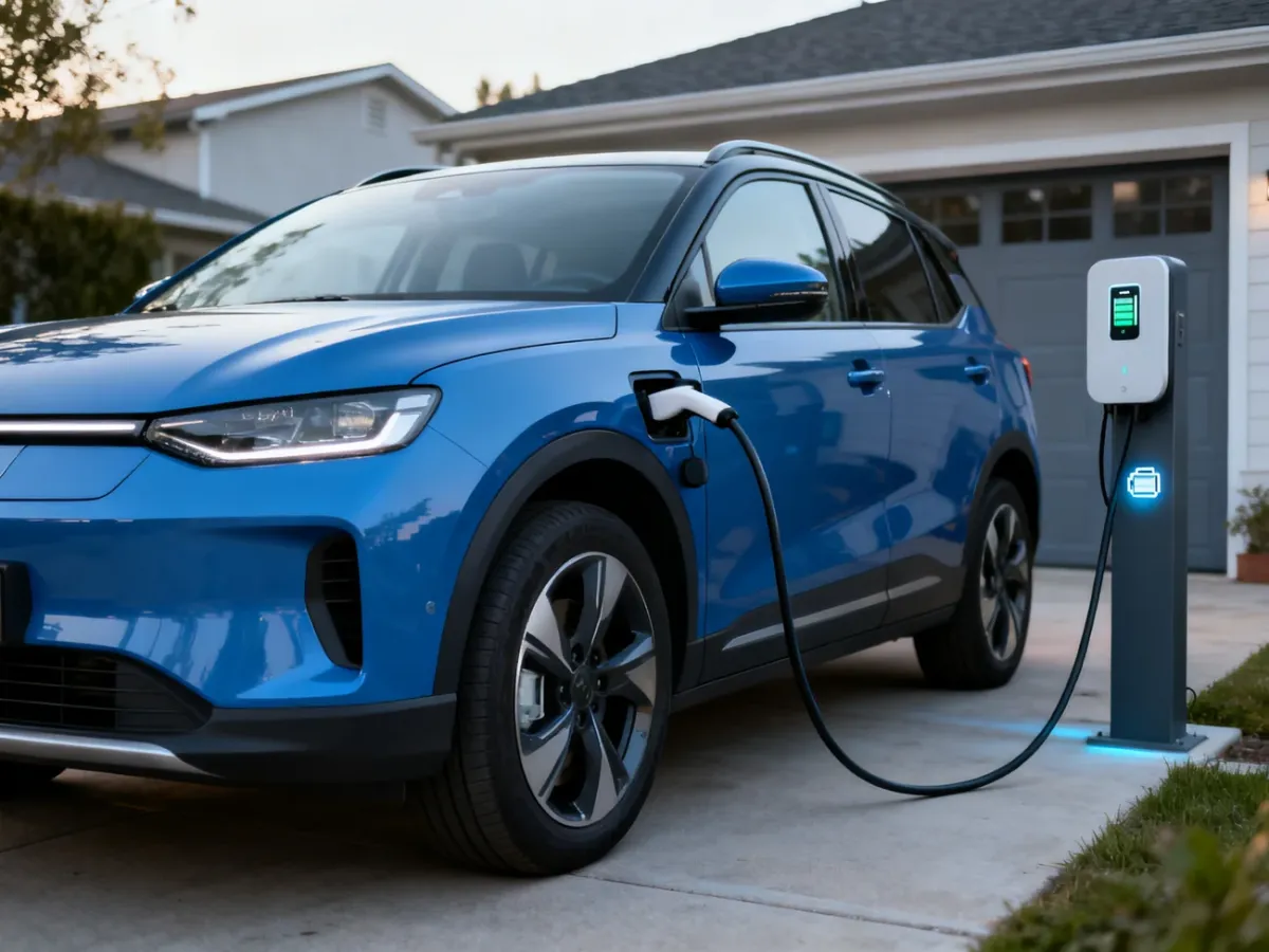 Jaecoo 7 PHEV ładowany przy domowej stacji ładowania