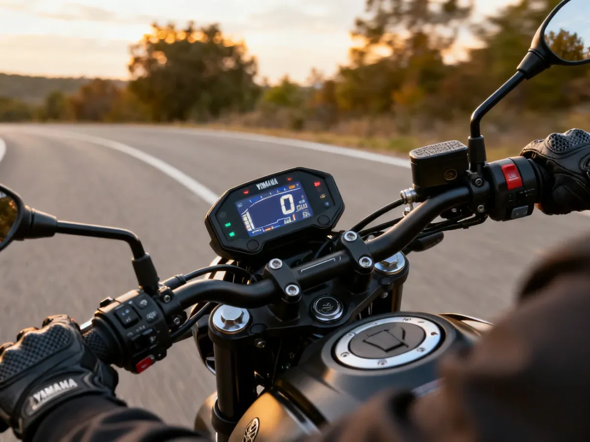 Kokpit i elektroniczne elementy sterowania Yamaha MT-09