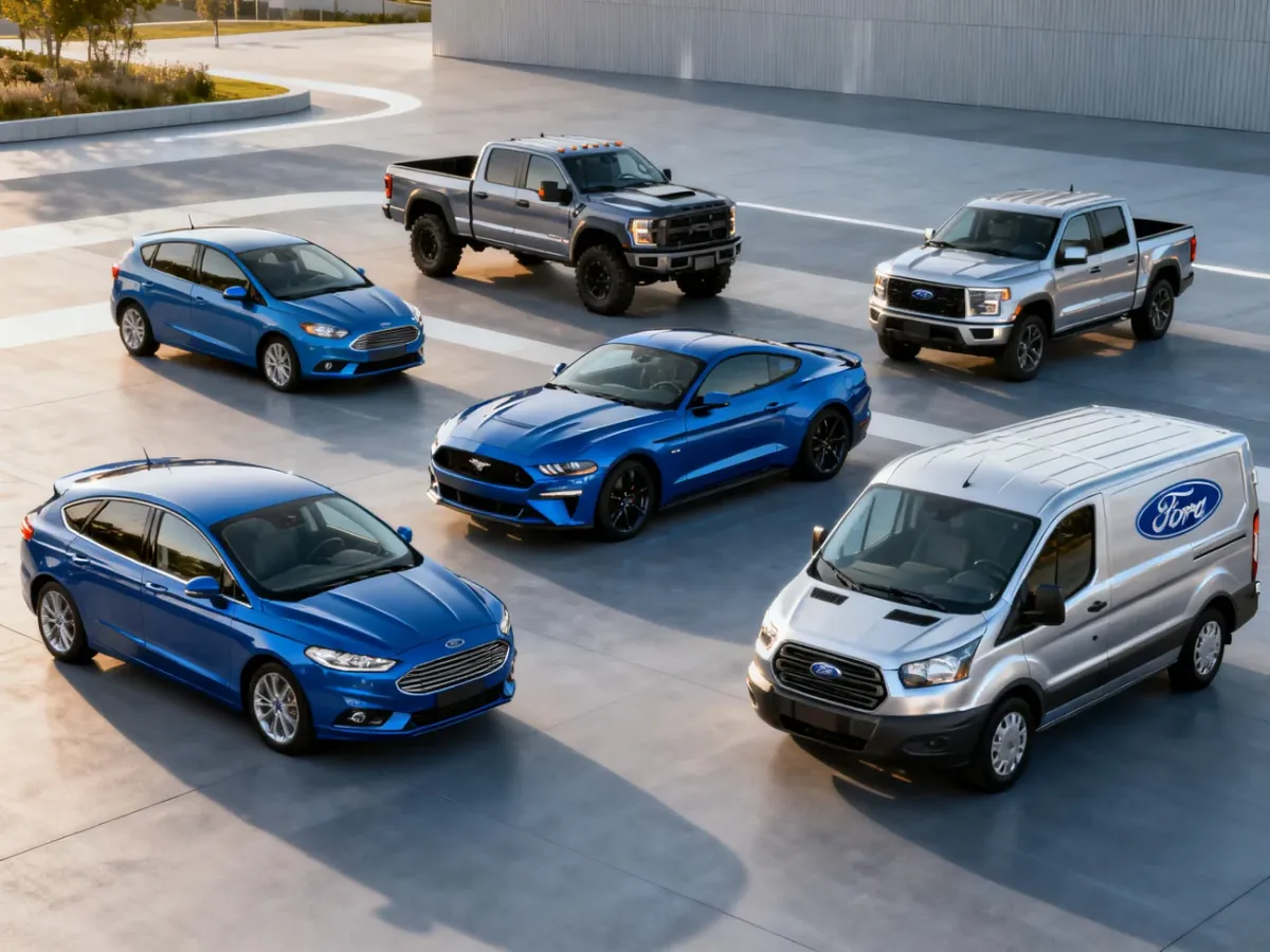 Różne modele samochodów Ford na nowoczesnej scenie motoryzacyjnej
